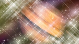 惑星をキラキラさせたSFイメージ画像