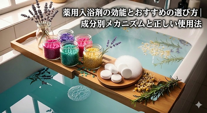 お風呂に入力剤がおいている絵