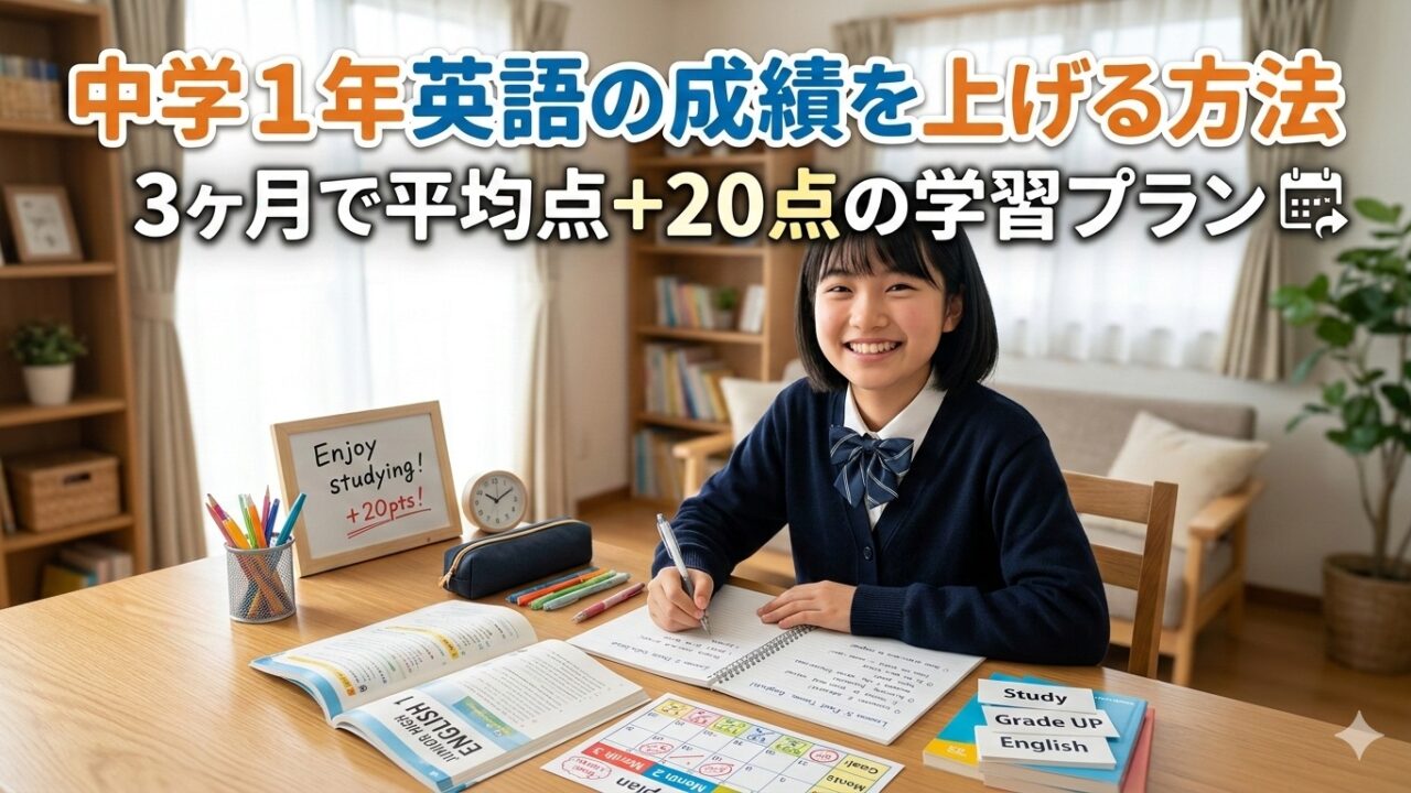 英語学習の中学生