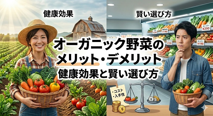 オーガニック野菜のメリットデメリット