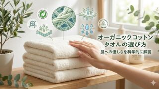 オーガニックコットンのタオル画像