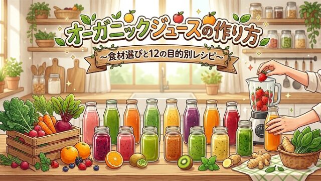 オーガニックジュースの作り方12選