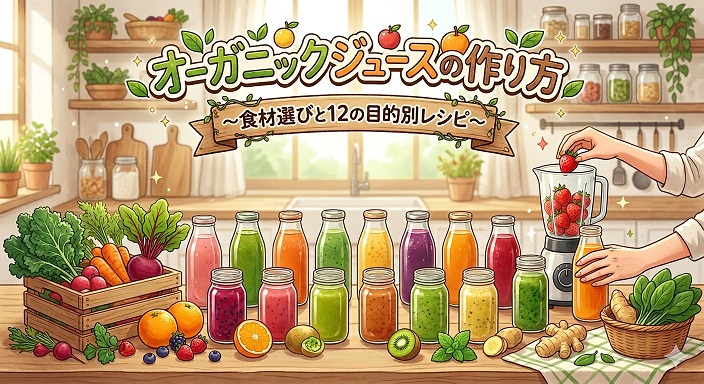 オーガニックジュースの作り方12選