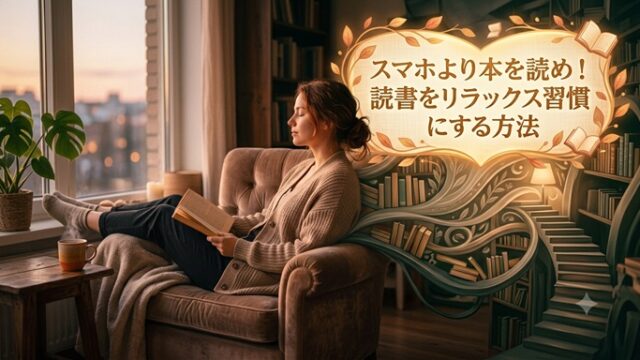 女性が読書している画