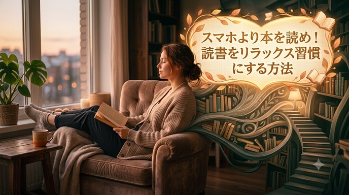 女性が読書している画
