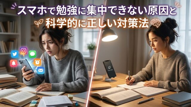 勉強に集中できない女性