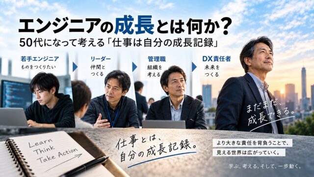 エンジニアの成長過程を表した絵