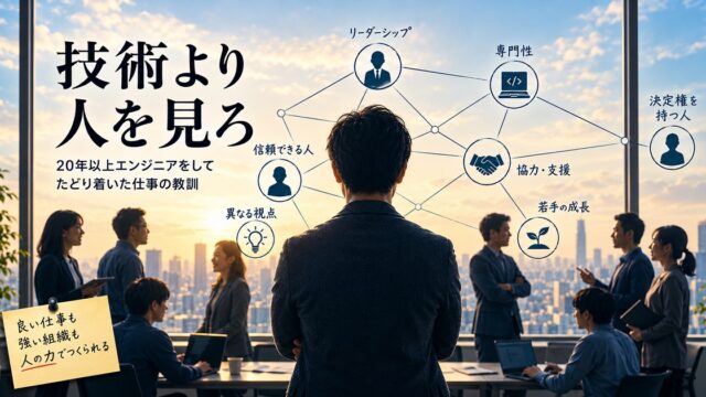 エンジニアのコミュニケーションの重要性を表した絵