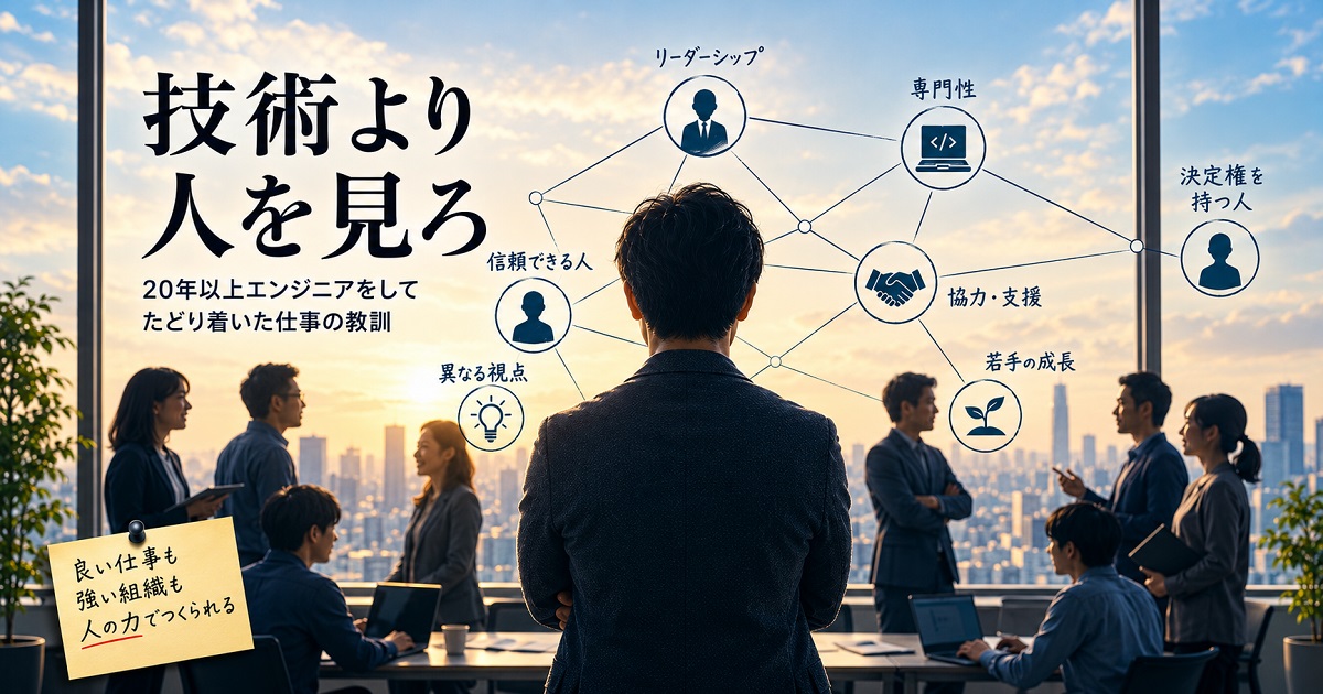 エンジニアのコミュニケーションの重要性を表した絵