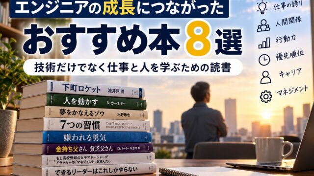 エンジニアの成長におすすめしたい本の絵